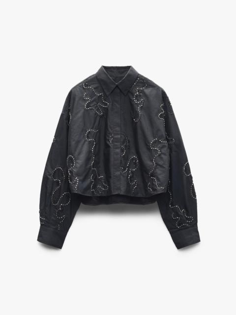 Beatrice Embroidered Poplin Shirt