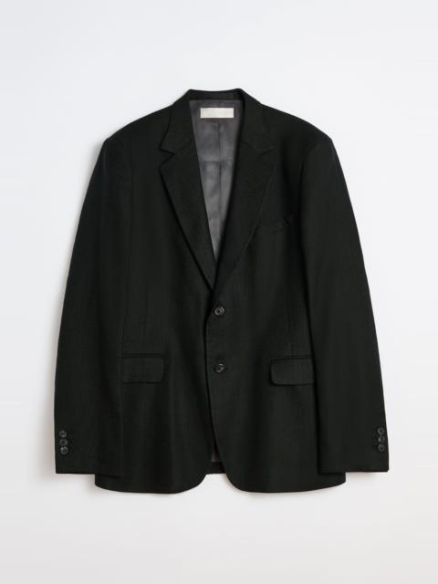 Ceremony Blazer Coal Black Link Stripe Weave