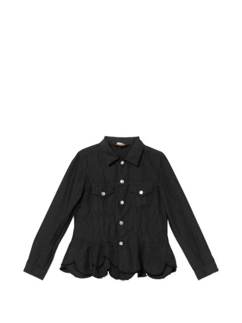peplum button jacket