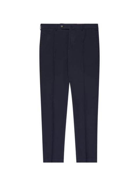 slim-fit tailored trousers