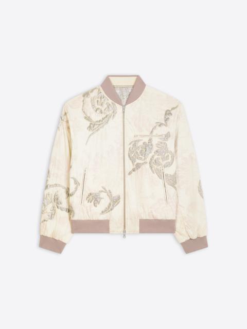 REVERSIBLE EMBROIDERED BOMBER