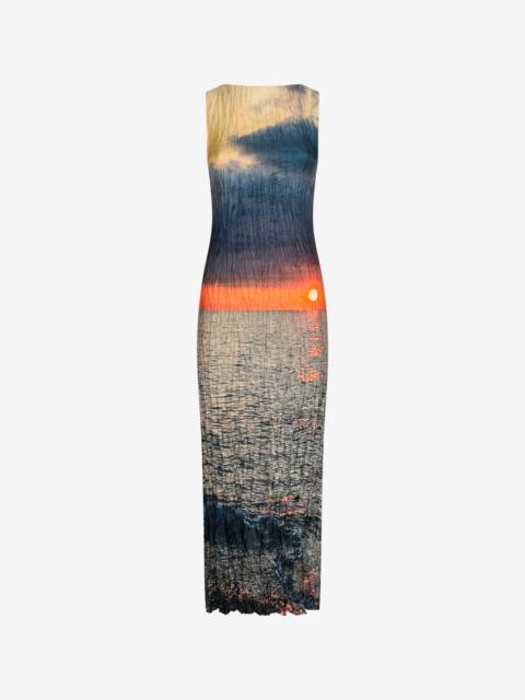 Sunrise Print Long Dress