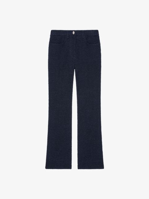 FLARED JEANS IN CURLY DENIM