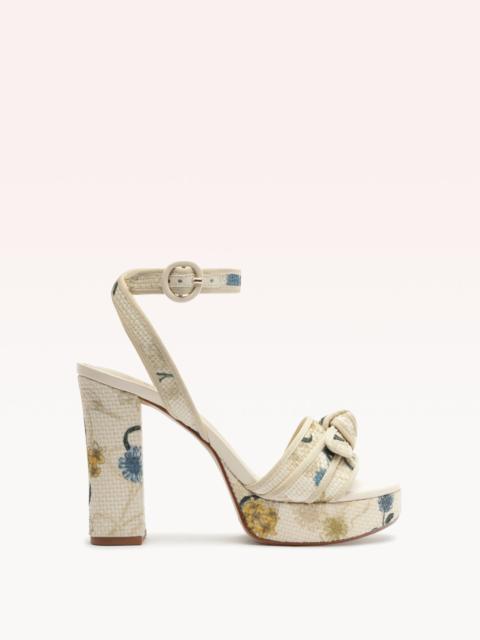 GROSGRAIN RAFFIA PLATFORM 120 LAGUNA