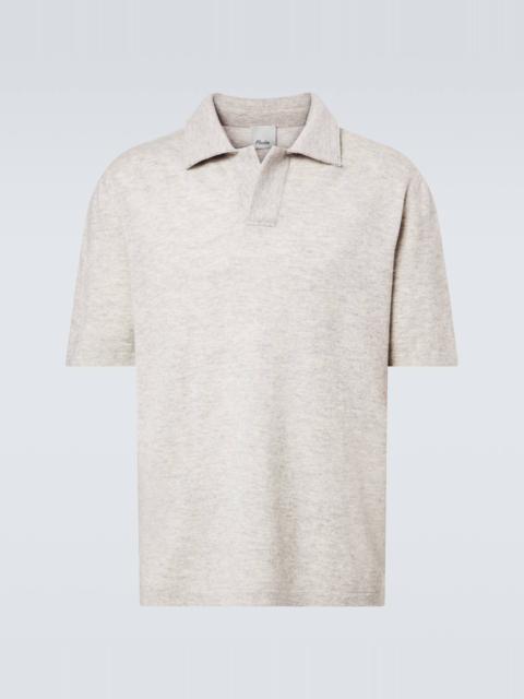 Wool and cashmere polo sweater