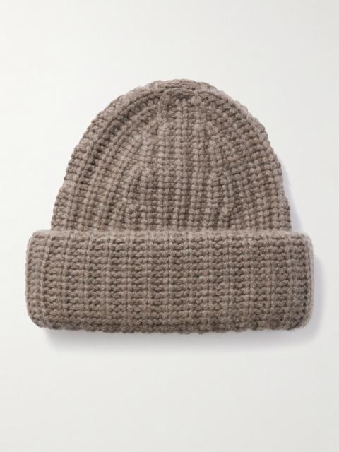 Beatris Ribbed Cashmere Beanie