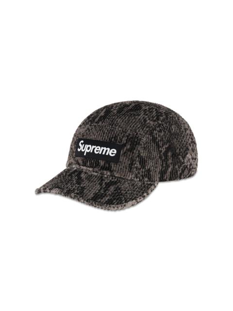 Supreme Snakeskin Corduroy Camp Cap 'Black'