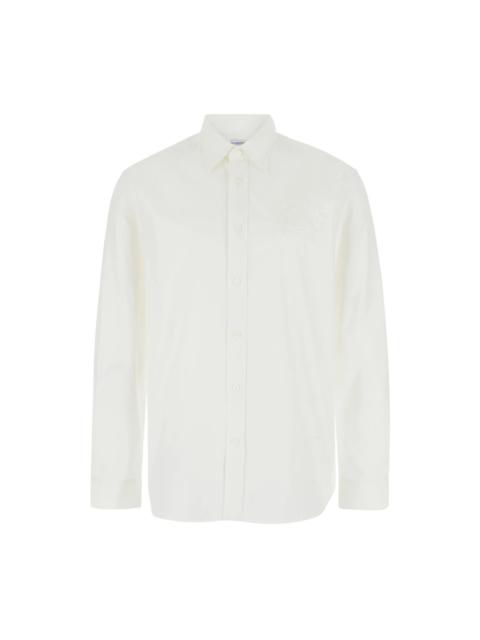 CLASSIC WHITE SHIRT WITH LOGO EMBROIDERY