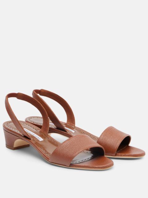 Patobarnu 30 leather slingback sandals
