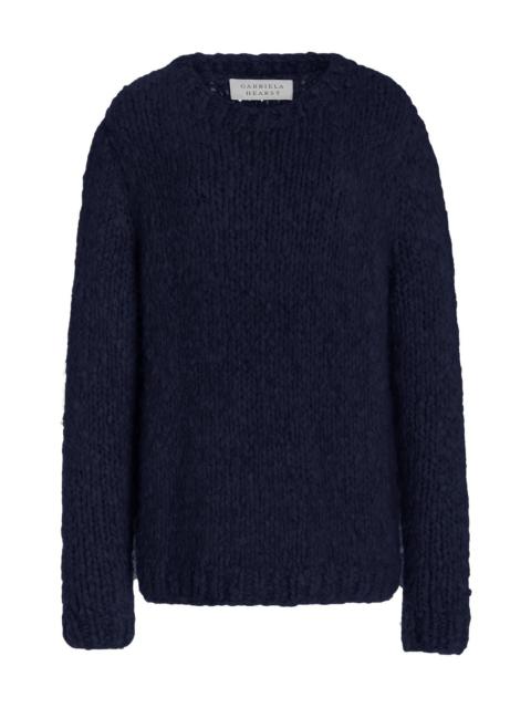 Lawrence Sweater in Dark Navy Welfat Cashmere