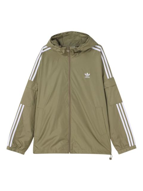 adidas originals 3-Stripes Wb hooded track Jacket Green H06684