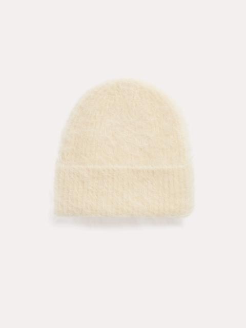 Alpaca knit beanie stone