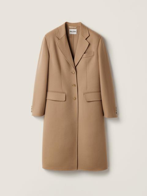 Single-breasted double cashmere coat