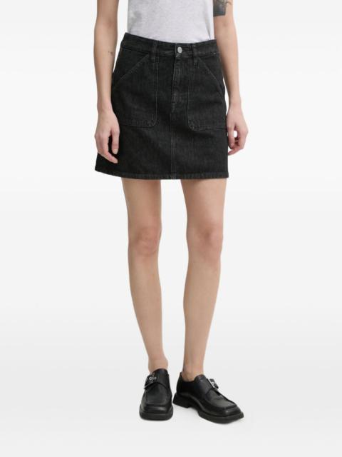 logo-patch mini skirt