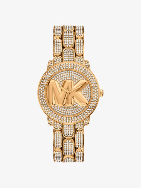 Pavé Phoebe Gold-Tone Watch
