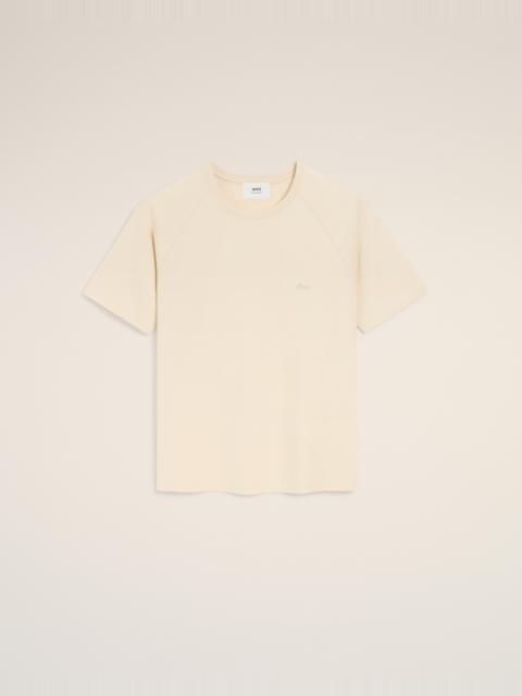 WHITE COTTON SHORT SLEEVES T-SHIRT