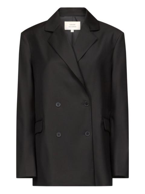 double-breasted notched lapels blazer
