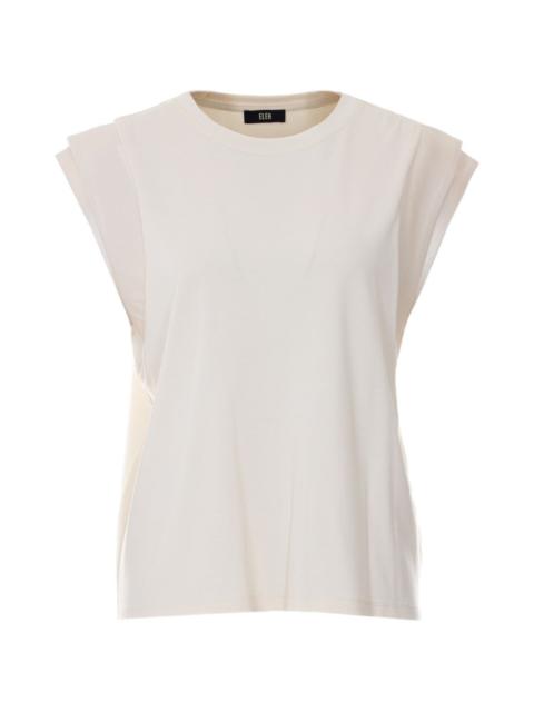 satin detail panna top