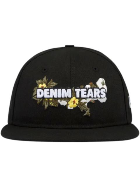Denim Tears x New Era Floral Logo Hat Black