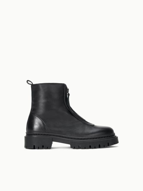 STAUD MILES ZIP ANKLE BOOT BLACK
