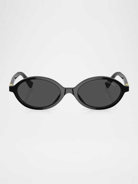 Acetate Oval Sunglasses