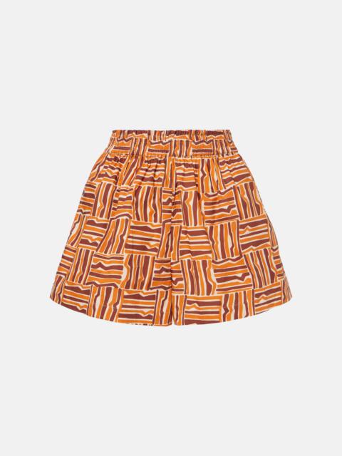 Elva printed cotton shorts