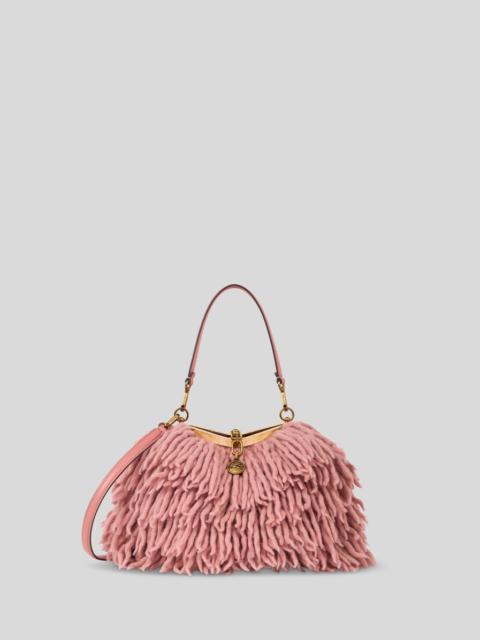 SMALL WOOL VELA BAG WITH FRINGING