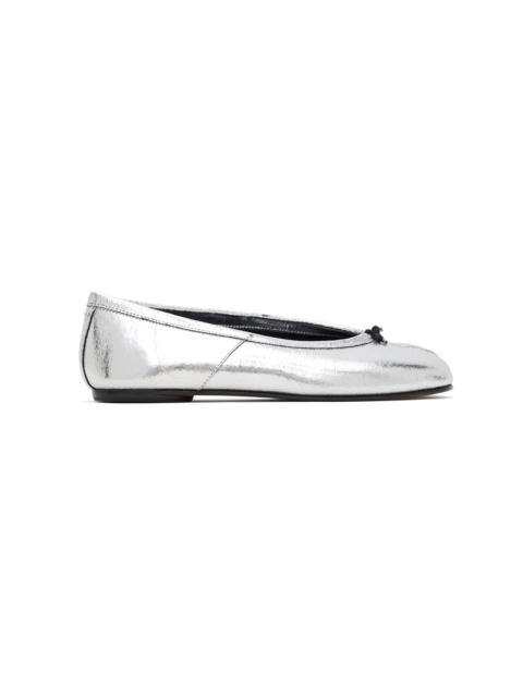 Silver Tabi Broken Mirror New Ballerina Flats