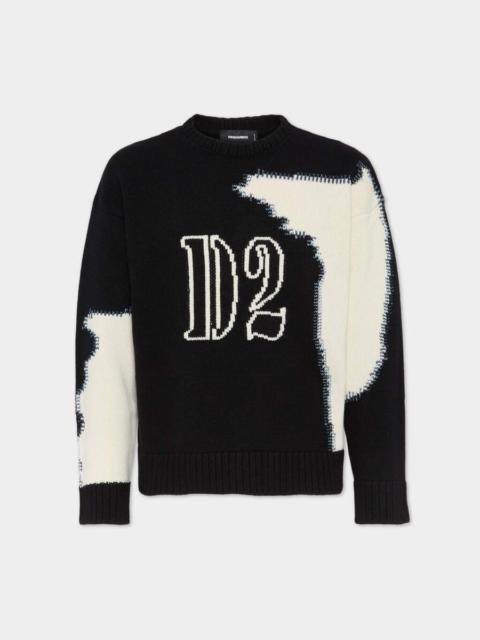FAKE STITCH D2 KNIT SWEATER