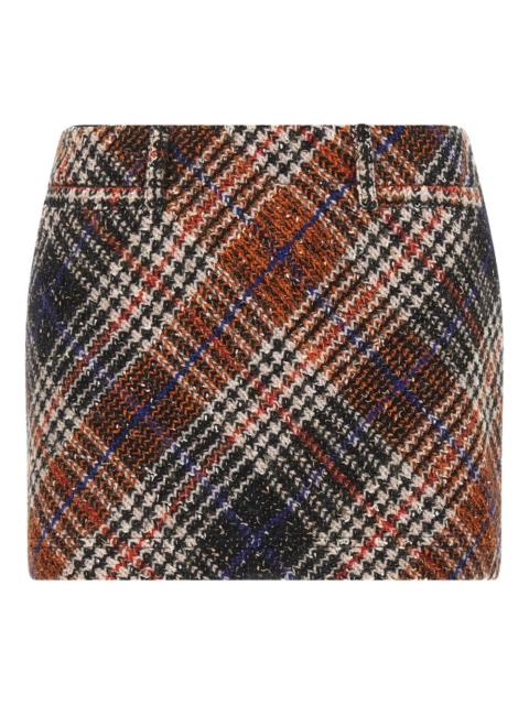 tweed mini skirt
