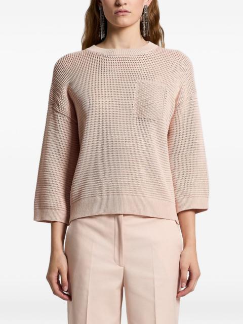 pocket cotton sweater
