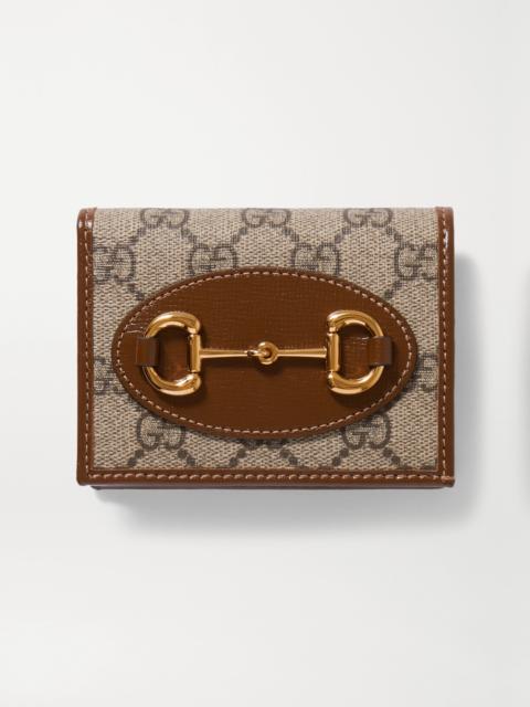 Horsebit 1955 Leather-trimmed Printed Coated-canvas Wallet