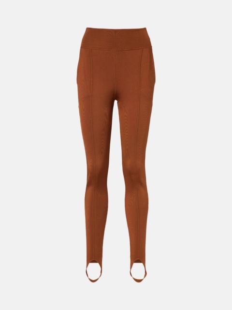 High-rise stirrup leggings
