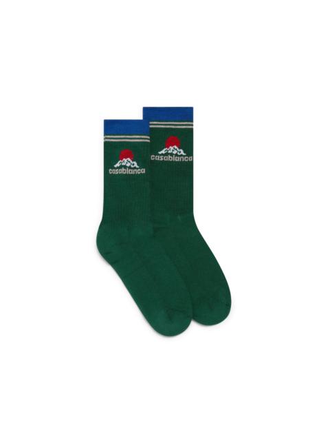 Montagne Green Socks | Casablanca Paris