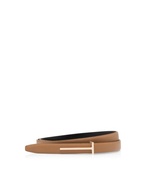 SUPPLE GRAIN LEATHER SLIM T BELT