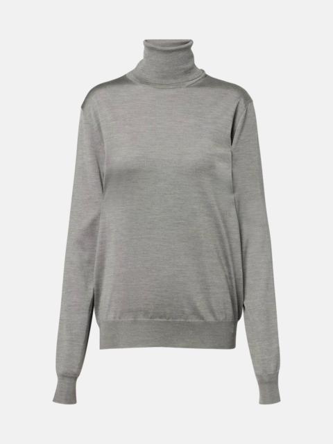 Liwen silk turtleneck top