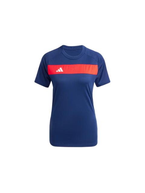 adidas Women's Tiro 25 Essentials Jersey Team Navy/Red