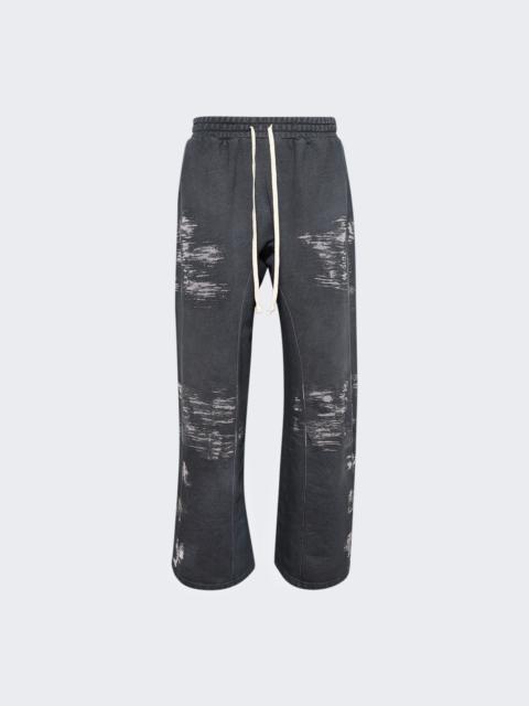 Burn The Man Faster Flight Sweatpants Vintage Black
