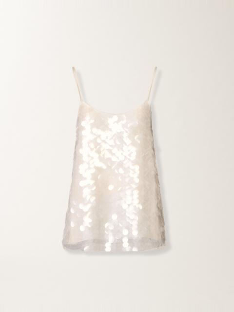 Tank top in brushed merino and mohair