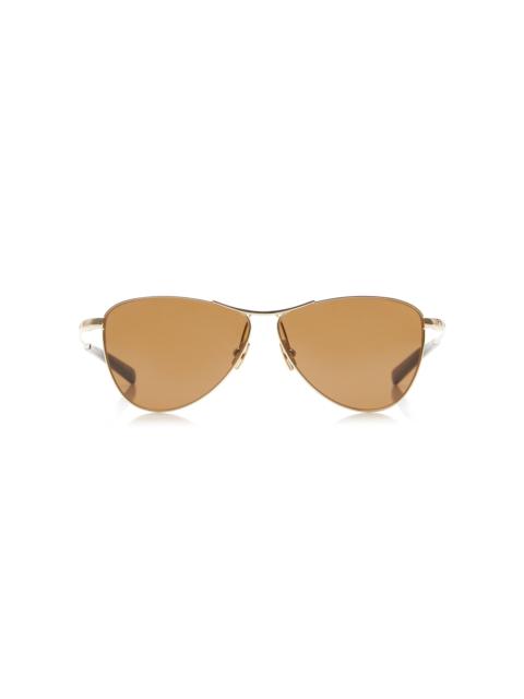 Metal-Frame Sunglasses gold