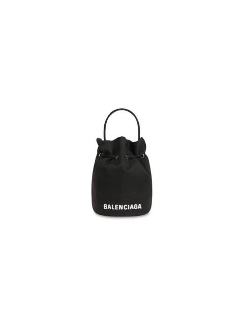 Women's Wheel Xs Drawstring Bucket in Black
