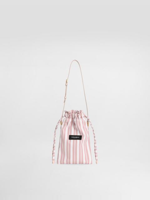 Essenza bag in striped poplin