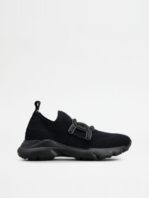 KATE SLIP-ON SNEAKERS IN FABRIC - BLACK