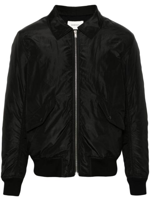 silk bomber jacket