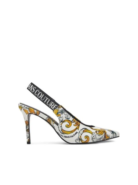 logo-print pumps
