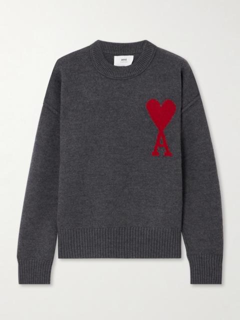 + Net Sustain Adc Intarsia Wool Sweater