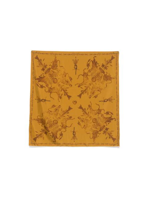x Benni Bosetto printed silk scarf