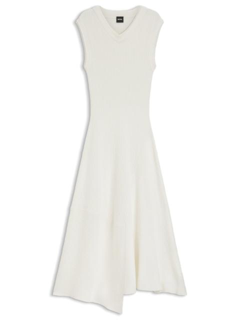 BOUCLÉ-YARN DRESS IN A SLIM FIT