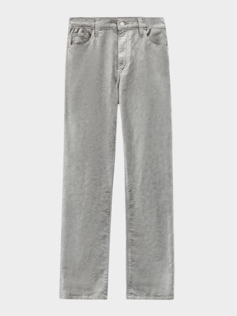Le Sleek Straight Velvet Jeans