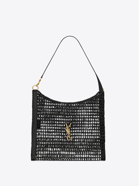 cassandre shoulder bag in raffia macramé